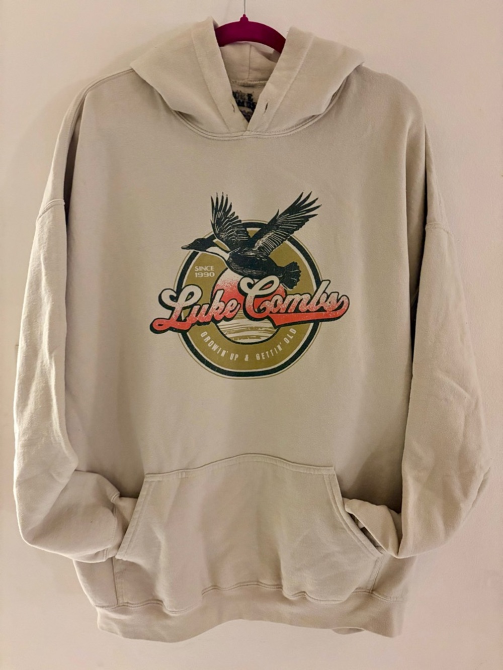 Luke Combs oversized graphic tour hoodie